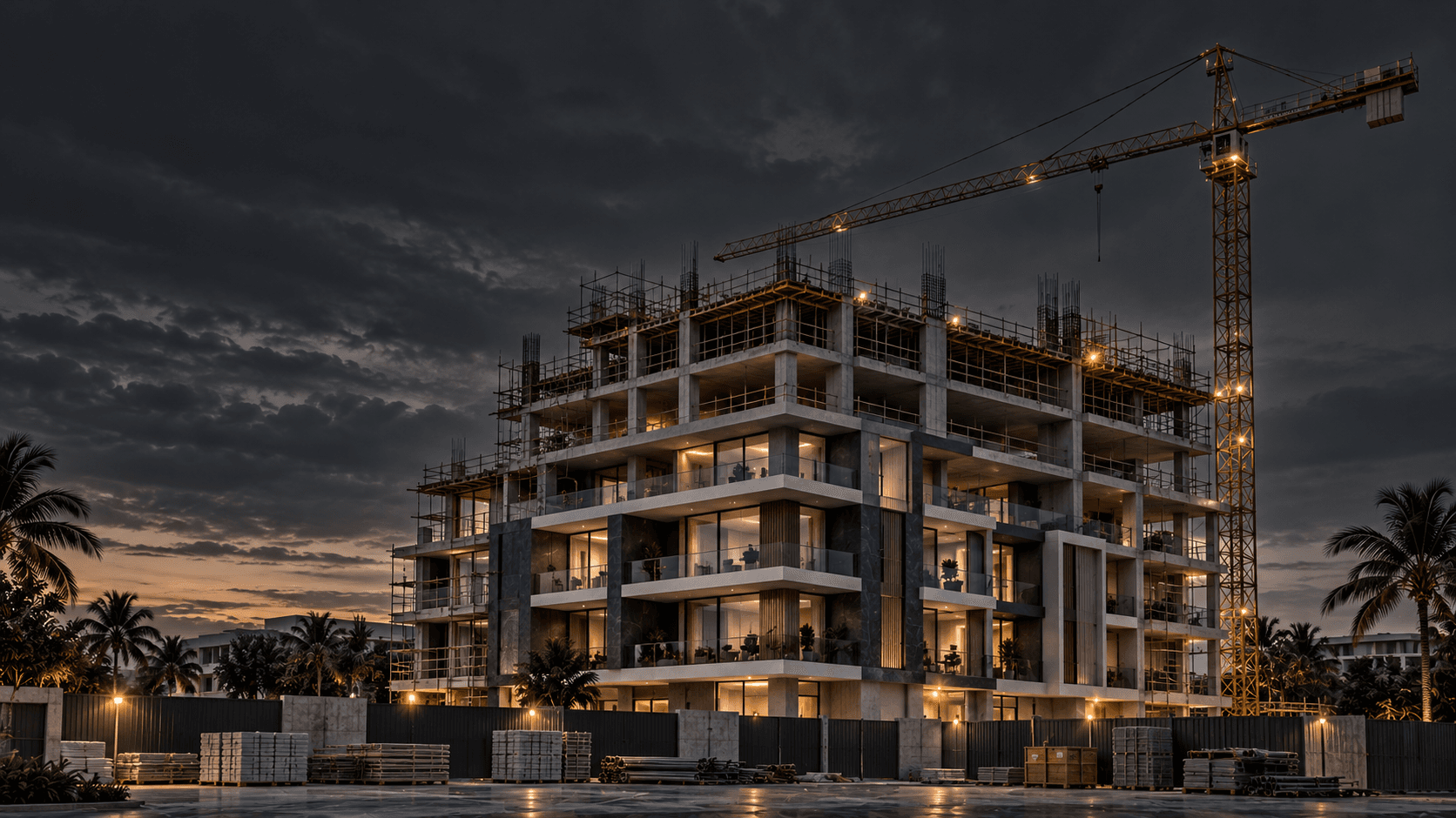 Immeuble résidentiel moderne en construction par IMMOBILIZ Cameroon